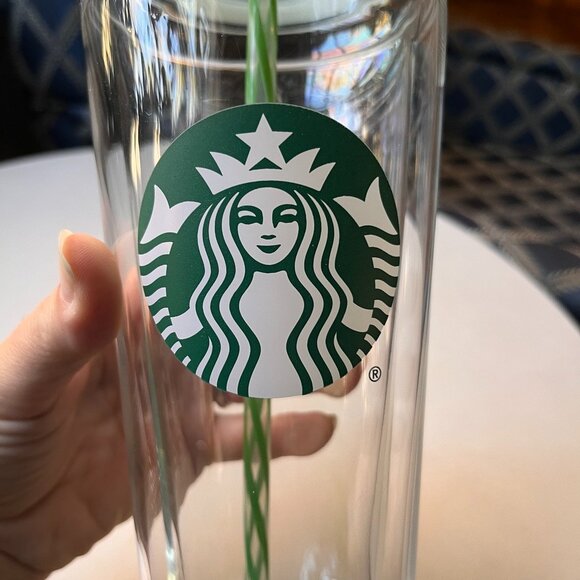 Starbucks Venti Double Walled Glass Tumbler 20oz Travel Mug Cup - Picture 10 of 13